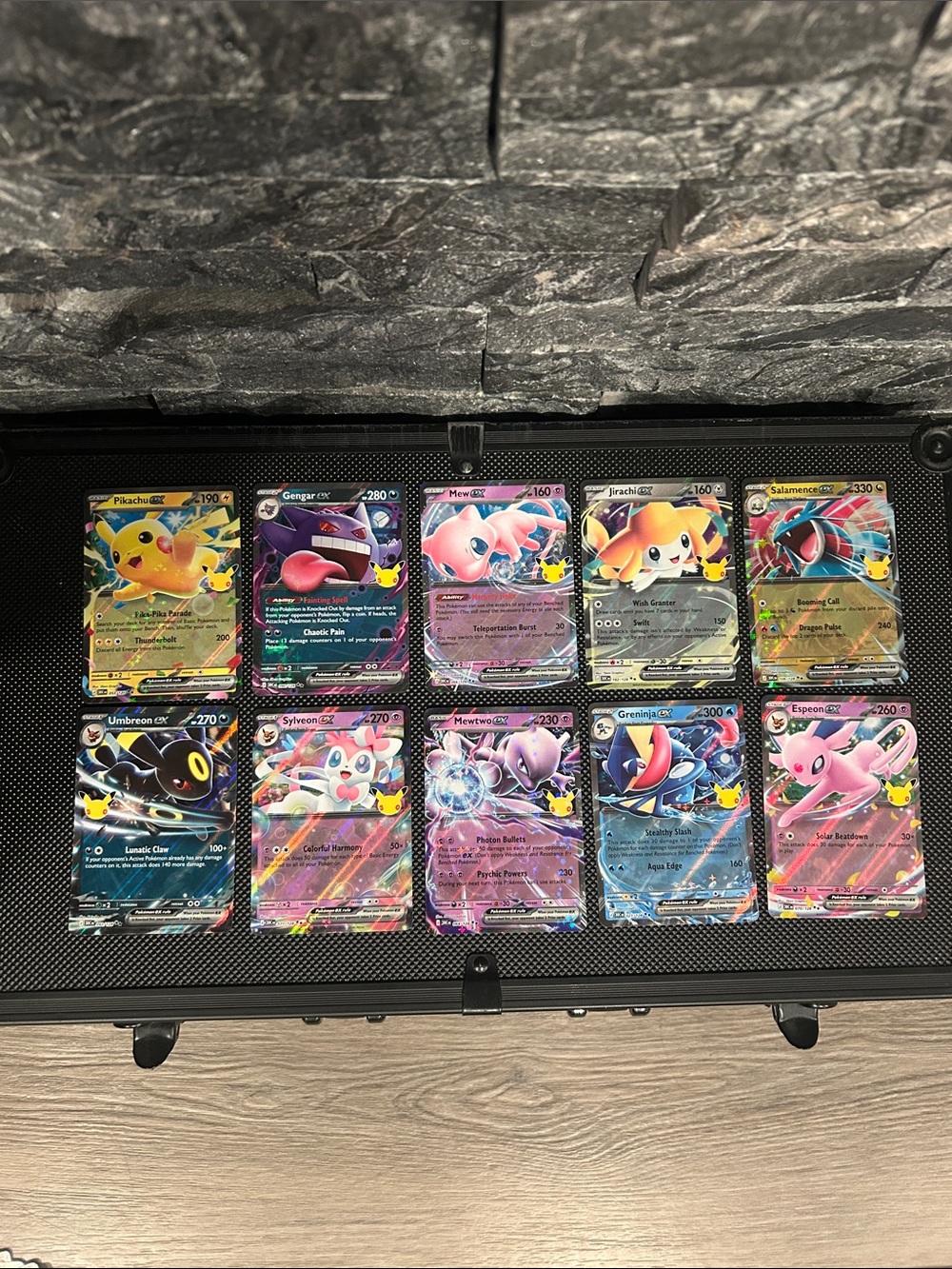 Pokemon EX Lot of 10 cards from 30th Anniversary Celebrations set STAMPED M/NM